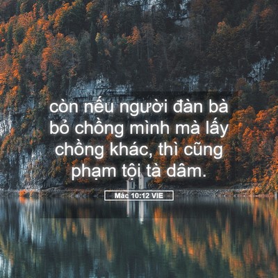 Picture 05 - Mác 10:12 VIE - còn nếu người đàn bà bỏ chồng mình - Bible Verse Picture