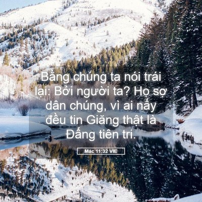 Picture 05 - Mác 11:32 VIE - Bằng chúng ta nói trái lại: Bởi người - Bible Verse Picture
