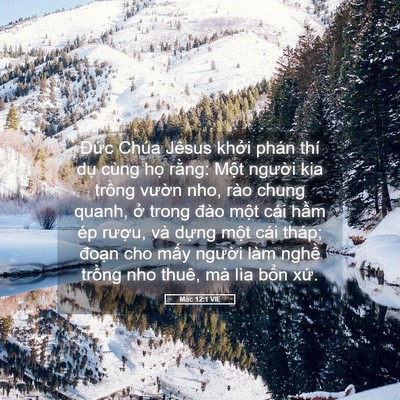 Picture 05 - Mác 12:1 VIE - Đức Chúa Jêsus khởi phán thí dụ cùng - Bible Verse Picture