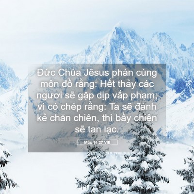 Picture 05 - Mác 14:27 VIE - Đức Chúa Jêsus phán cùng môn đồ - Bible Verse Picture