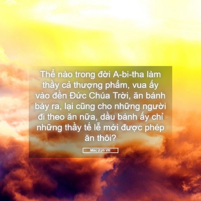 Picture 05 - Mác 2:26 VIE - Thể nào trong đời A-bi-tha làm thầy cả - Bible Verse Picture