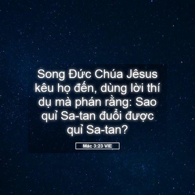 Picture 05 - Mác 3:23 VIE - Song Đức Chúa Jêsus kêu họ đến, dùng - Bible Verse Picture