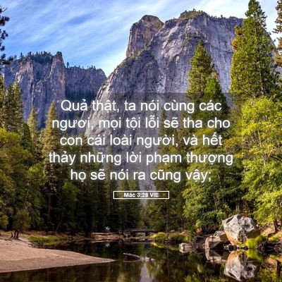 Picture 05 - Mác 3:28 VIE - Quả thật, ta nói cùng các ngươi, mọi - Bible Verse Picture