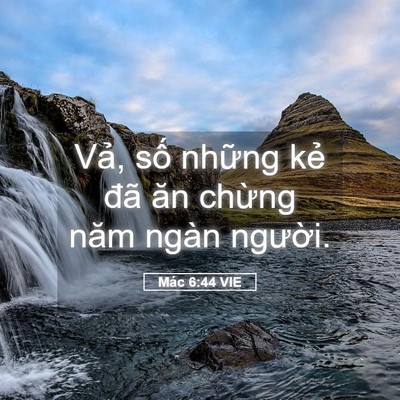 Picture 05 - Mác 6:44 VIE - Vả, số những kẻ đã ăn chừng năm - Bible Verse Picture