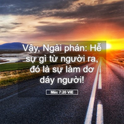 Picture 05 - Mác 7:20 VIE - Vậy, Ngài phán: Hễ sự gì từ người - Bible Verse Picture
