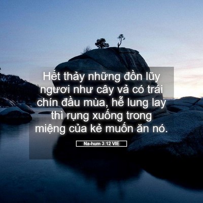 Picture 05 - Na-hum 3:12 VIE - Hết thảy những đồn lũy ngươi như - Bible Verse Picture