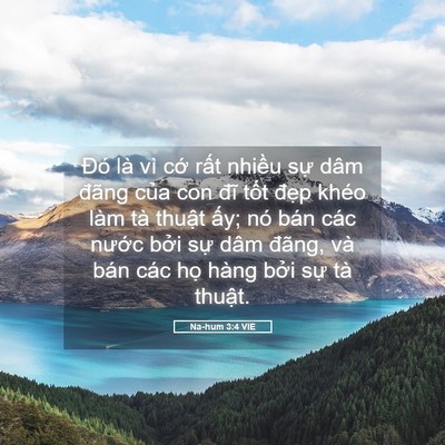 Picture 05 - Na-hum 3:4 VIE - Đó là vì cớ rất nhiều sự dâm đãng - Bible Verse Picture