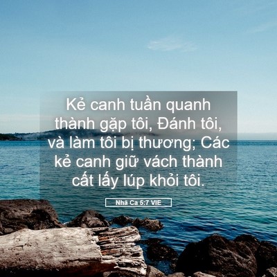 Picture 05 - Nhã Ca 5:7 VIE - Kẻ canh tuần quanh thành gặp tôi, Đánh - Bible Verse Picture