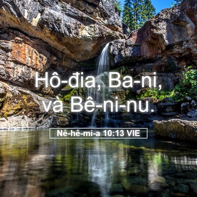 Picture 05 - Nê-hê-mi-a 10:13 VIE - Hô-đia, Ba-ni, và - Bible Verse Picture