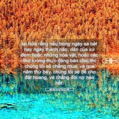 Picture 05 - Nê-hê-mi-a 10:31 VIE - lại hứa rằng nếu trong ngày sa bát hay - Bible Verse Picture