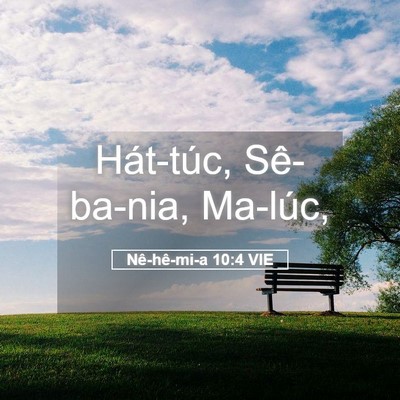 Picture 05 - Nê-hê-mi-a 10:4 VIE - Hát-túc, Sê-ba-nia, - Bible Verse Picture