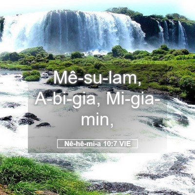 Picture 05 - Nê-hê-mi-a 10:7 VIE - Mê-su-lam, A-bi-gia, - Bible Verse Picture