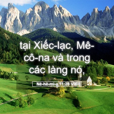 Picture 05 - Nê-hê-mi-a 11:28 VIE - tại Xiếc-lạc, Mê-cô-na và trong các - Bible Verse Picture