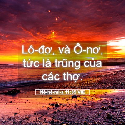 Picture 05 - Nê-hê-mi-a 11:35 VIE - Lô-đơ, và Ô-nơ, tức là trũng của các - Bible Verse Picture