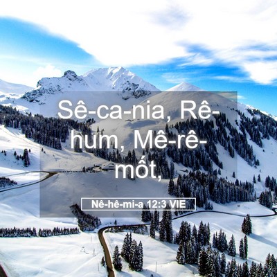Picture 05 - Nê-hê-mi-a 12:3 VIE - Sê-ca-nia, Rê-hum, - Bible Verse Picture