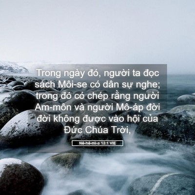 Picture 05 - Nê-hê-mi-a 13:1 VIE - Trong ngày đó, người ta đọc sách - Bible Verse Picture
