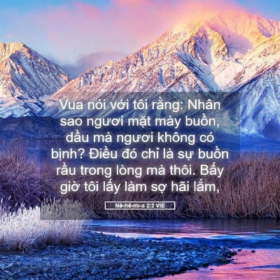 Picture 05 - Nê-hê-mi-a 2:2 VIE - Vua nói với tôi rằng: Nhân sao ngươi - Bible Verse Picture