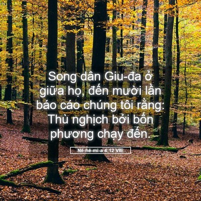 Picture 05 - Nê-hê-mi-a 4:12 VIE - Song dân Giu-đa ở giữa họ, đến mười - Bible Verse Picture
