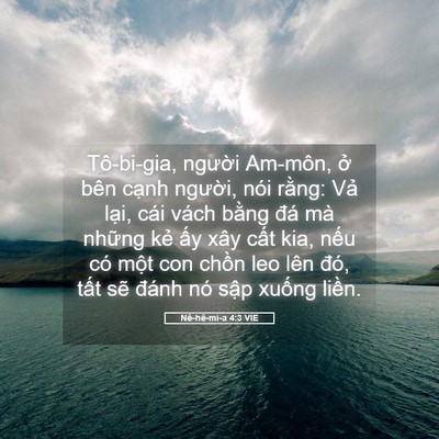 Picture 05 - Nê-hê-mi-a 4:3 VIE - Tô-bi-gia, người Am-môn, ở bên cạnh - Bible Verse Picture
