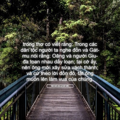 Picture 05 - Nê-hê-mi-a 6:6 VIE - trong thơ có viết rằng: Trong các dân - Bible Verse Picture