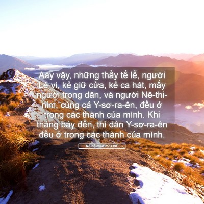 Picture 05 - Nê-hê-mi-a 7:73 VIE - Aáy vậy, những thầy tế lễ, người - Bible Verse Picture