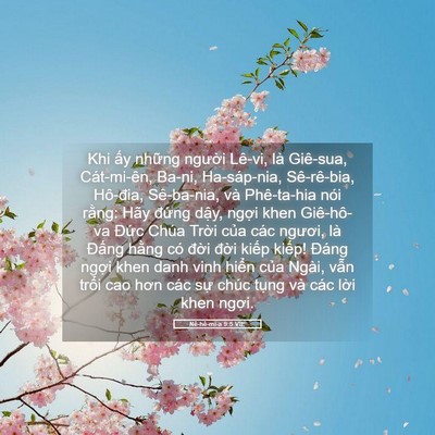 Picture 05 - Nê-hê-mi-a 9:5 VIE - Khi ấy những người Lê-vi, là Giê-sua, - Bible Verse Picture
