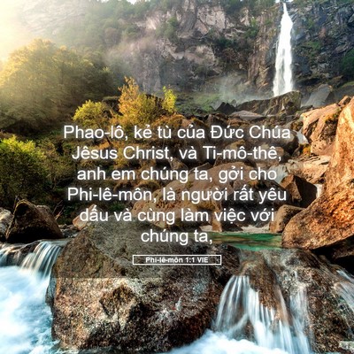 Picture 05 - Phi-lê-môn 1:1 VIE - Phao-lô, kẻ tù của Đức Chúa Jêsus - Bible Verse Picture