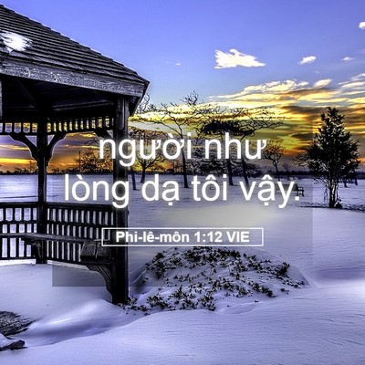 Picture 05 - Phi-lê-môn 1:12 VIE - người như lòng dạ tôi - Bible Verse Picture