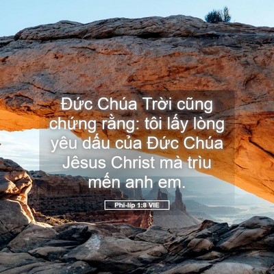 Picture 05 - Phi-líp 1:8 VIE - Đức Chúa Trời cũng chứng rằng: tôi - Bible Verse Picture