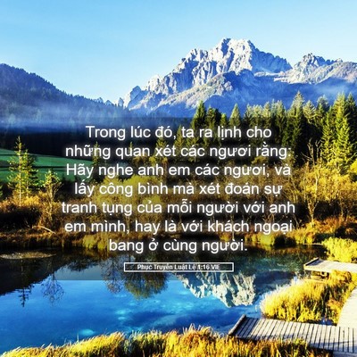 Picture 05 - Phục Truyền Luật Lệ 1:16 VIE - Trong lúc đó, ta ra lịnh cho những quan - Bible Verse Picture