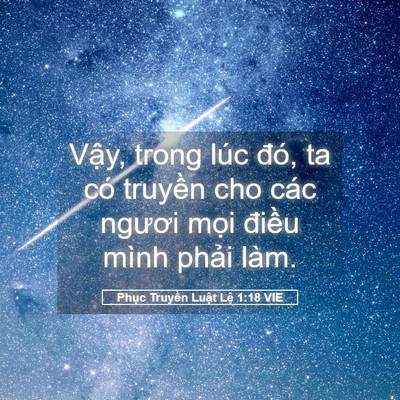 Picture 05 - Phục Truyền Luật Lệ 1:18 VIE - Vậy, trong lúc đó, ta có truyền cho các - Bible Verse Picture
