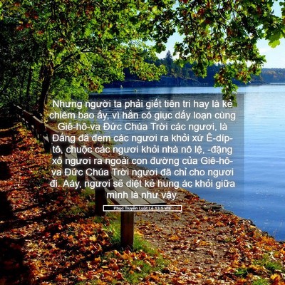 Picture 05 - Phục Truyền Luật Lệ 13:5 VIE - Nhưng người ta phải giết tiên tri hay - Bible Verse Picture