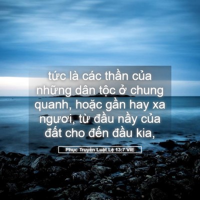Picture 05 - Phục Truyền Luật Lệ 13:7 VIE - tức là các thần của những dân tộc - Bible Verse Picture