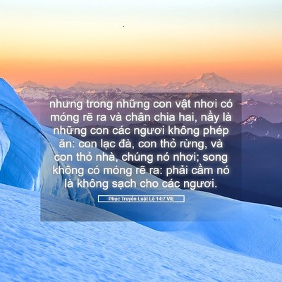 Picture 05 - Phục Truyền Luật Lệ 14:7 VIE - nhưng trong những con vật nhơi có móng - Bible Verse Picture