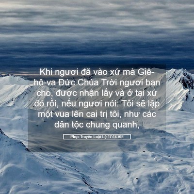 Picture 05 - Phục Truyền Luật Lệ 17:14 VIE - Khi ngươi đã vào xứ mà Giê-hô-va Đức - Bible Verse Picture