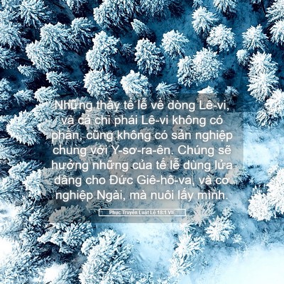 Picture 05 - Phục Truyền Luật Lệ 18:1 VIE - Những thầy tế lễ về dòng Lê-vi, và - Bible Verse Picture