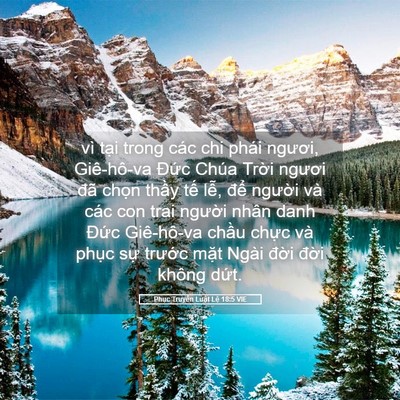 Picture 05 - Phục Truyền Luật Lệ 18:5 VIE - vì tại trong các chi phái ngươi, - Bible Verse Picture
