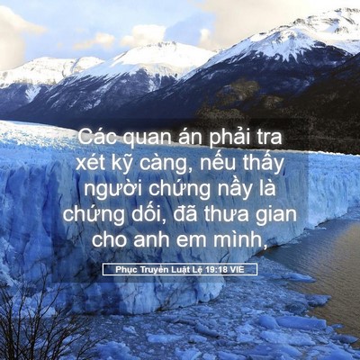 Picture 05 - Phục Truyền Luật Lệ 19:18 VIE - Các quan án phải tra xét kỹ càng, nếu - Bible Verse Picture