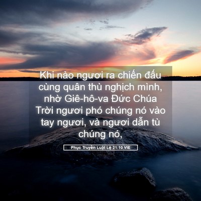 Picture 05 - Phục Truyền Luật Lệ 21:10 VIE - Khi nào ngươi ra chiến đấu cùng quân - Bible Verse Picture