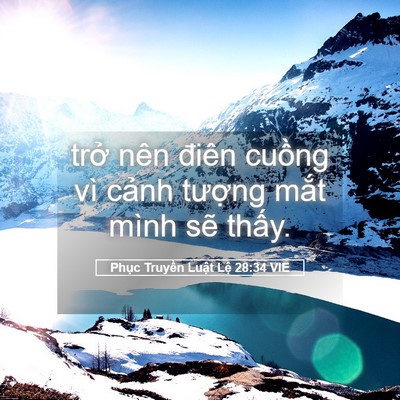 Picture 05 - Phục Truyền Luật Lệ 28:34 VIE - trở nên điên cuồng vì cảnh tượng - Bible Verse Picture