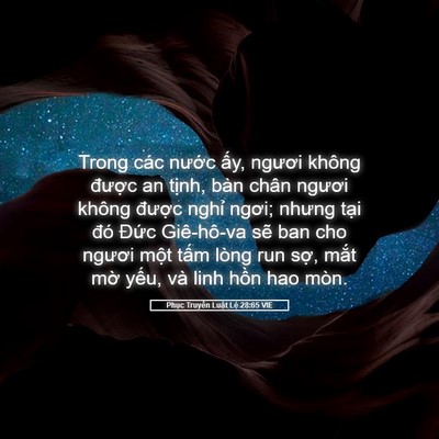 Picture 05 - Phục Truyền Luật Lệ 28:65 VIE - Trong các nước ấy, ngươi không được - Bible Verse Picture