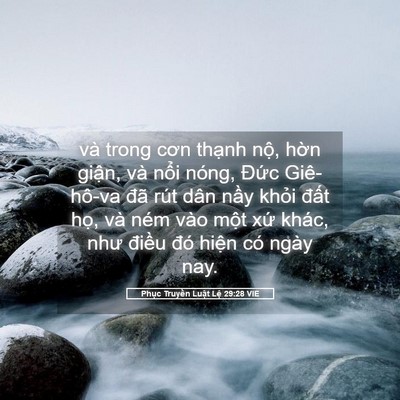 Picture 05 - Phục Truyền Luật Lệ 29:28 VIE - và trong cơn thạnh nộ, hờn giận, và - Bible Verse Picture