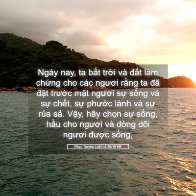 Picture 05 - Phục Truyền Luật Lệ 30:19 VIE - Ngày nay, ta bắt trời và đất làm - Bible Verse Picture