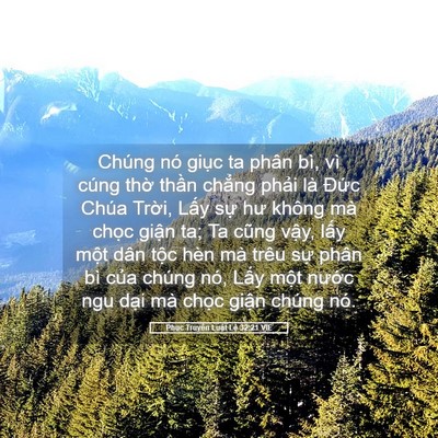 Picture 05 - Phục Truyền Luật Lệ 32:21 VIE - Chúng nó giục ta phân bì, vì cúng thờ - Bible Verse Picture
