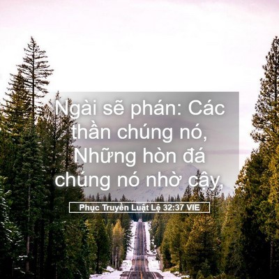 Picture 05 - Phục Truyền Luật Lệ 32:37 VIE - Ngài sẽ phán: Các thần chúng nó, Những - Bible Verse Picture