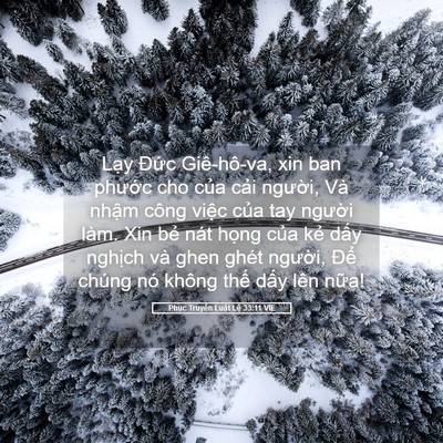 Picture 05 - Phục Truyền Luật Lệ 33:11 VIE - Lạy Đức Giê-hô-va, xin ban phước cho - Bible Verse Picture