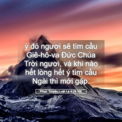 Picture 05 - Phục Truyền Luật Lệ 4:29 VIE - ỳ đó ngươi sẽ tìm cầu Giê-hô-va - Bible Verse Picture