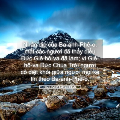 Picture 05 - Phục Truyền Luật Lệ 4:3 VIE - Nhân dịp của Ba-anh-Phê-o, mắt các - Bible Verse Picture