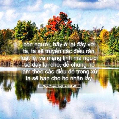 Picture 05 - Phục Truyền Luật Lệ 5:31 VIE - còn ngươi, hãy ở lại đây với ta, ta - Bible Verse Picture