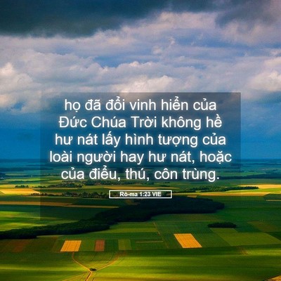 Picture 05 - Rô-ma 1:23 VIE - họ đã đổi vinh hiển của Đức Chúa - Bible Verse Picture